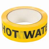Dickie Dyer (439356) HOT WATER Identification Tape 38mm x 33m - 90.715 * Discontinued Line *
