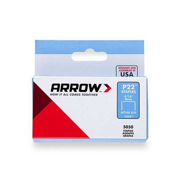 Arrow P22 Staples 8mm (5/16&quot;) Box of 5050