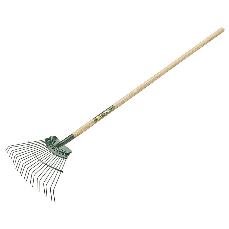 Bulldog 9128N Premier Springbok Lawn Rake with 48&quot; Ash Handle