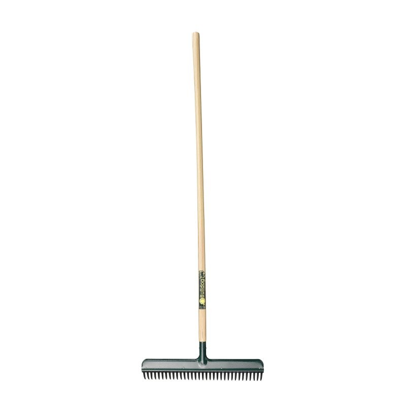 Bulldog 9149N Premier Wizard Rubber Lawn Rake with 54&quot; Ash Handle