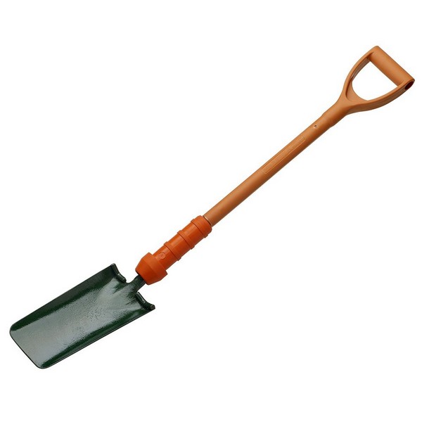 Bulldog PD5CLINR Insulated Cable Laying Shovel with 28&quot; Fibreglass YD Handle * Treaded *