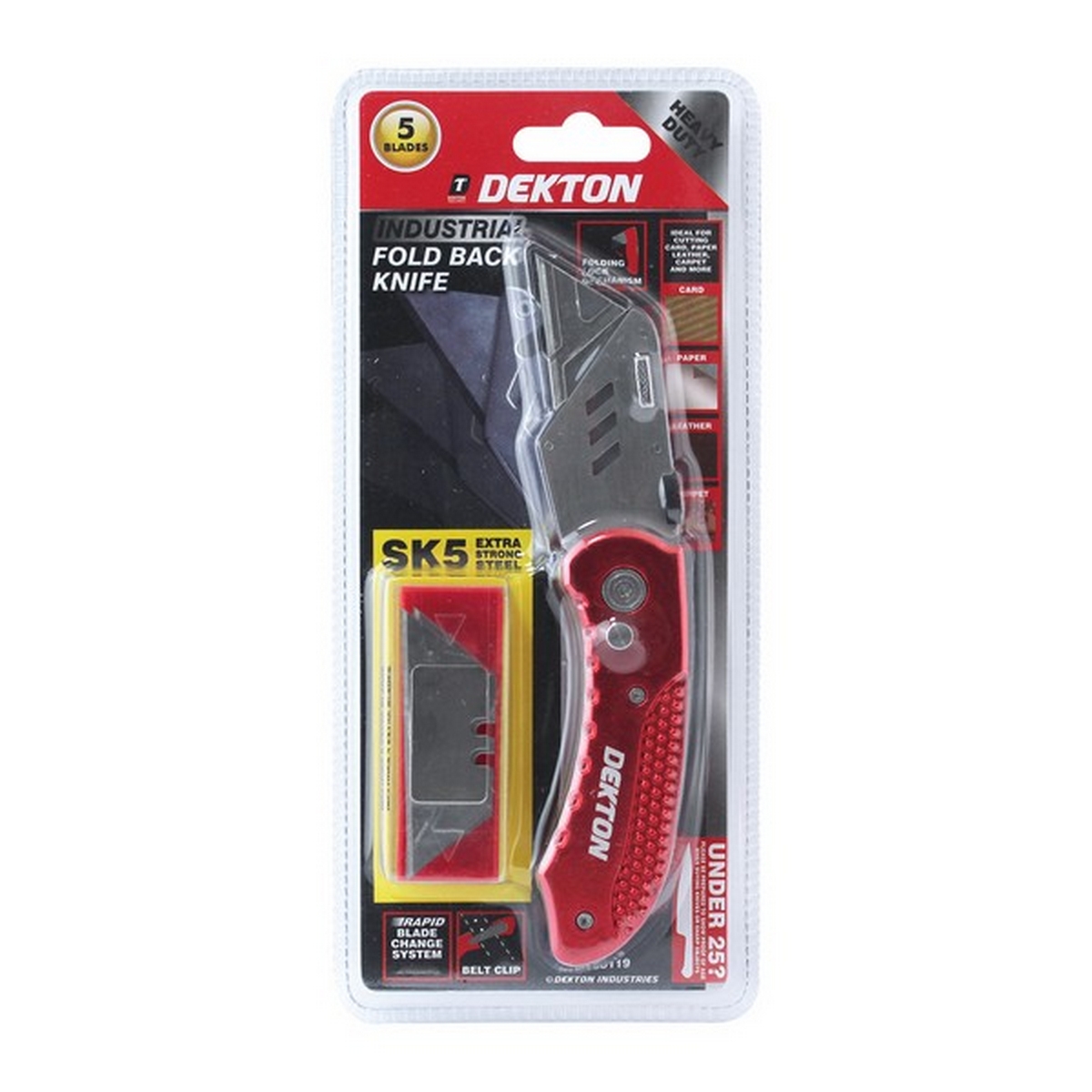 Dekton DT60119 Industrial Fold Back Knite with SK5 Blades
