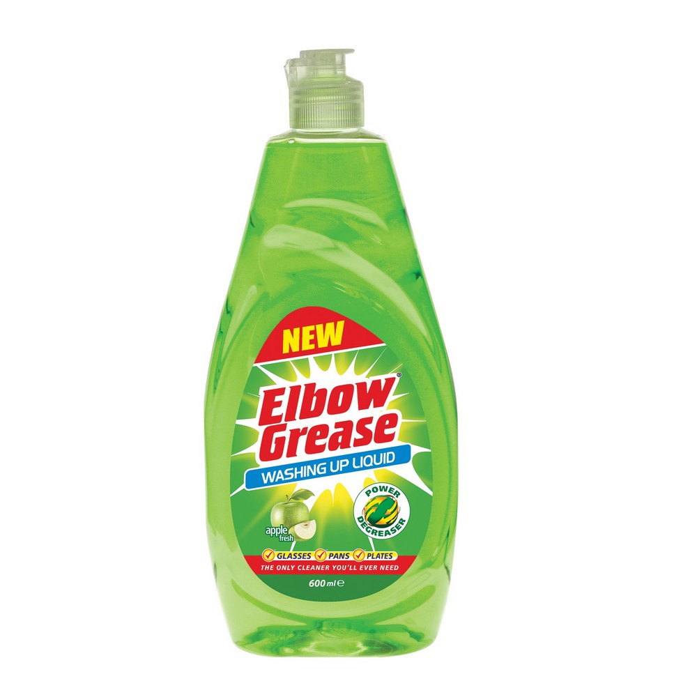 Elbow Grease Washing Up Liquid Apple 600ml Bottle