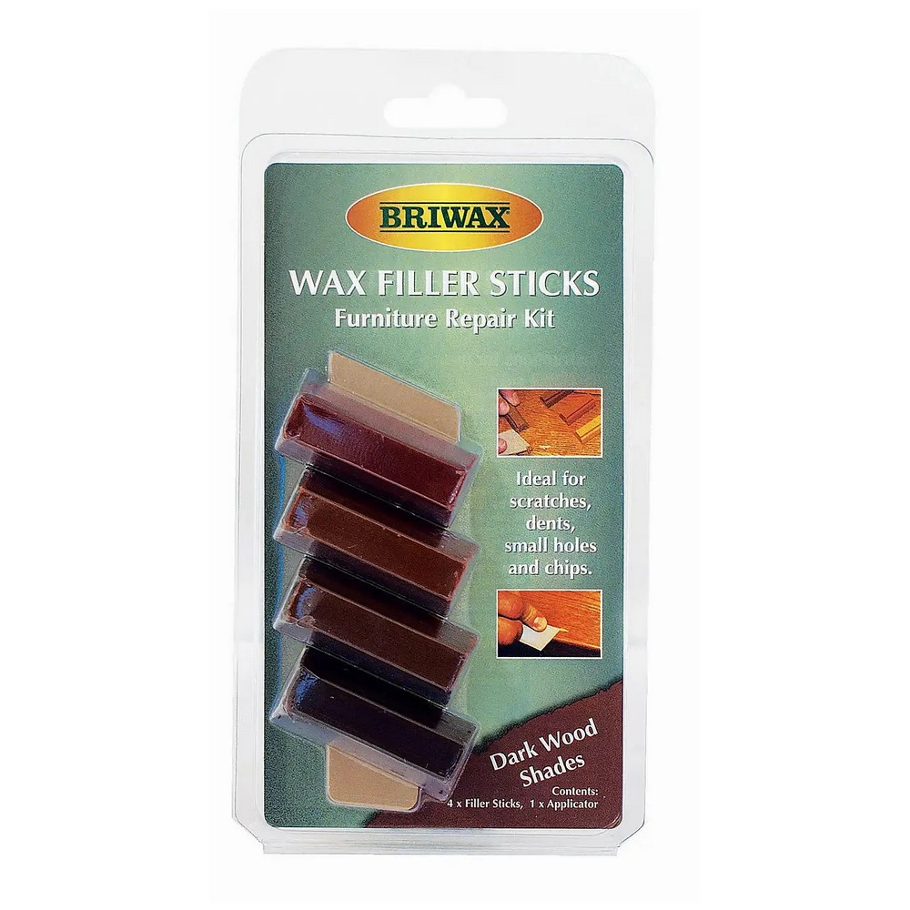 Briwax Wax Filler Sticks Dark Card of 4