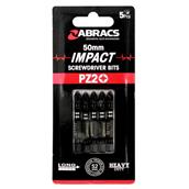 Abracs IPZ25005 50mm Impact Screwdriver Bit PZ2 Pack of 5
