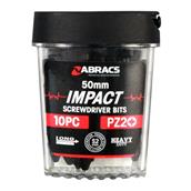 Abracs IPZ25010 50mm Impact Screwdriver Bit PZ2 Tub of 10