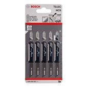Bosch T111C Wood Jigsaw Blades Pack of 5