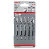 Bosch T119BO Wood Jigsaw Blades Pack of 5