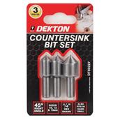 Dekton DT80227 Countersink Bit Set 3Pc