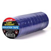 Dekton DT90856BL Insulation Tape Blue 19mm x 20m Pack of 10