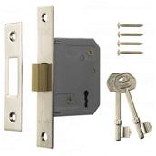 ERA 472-32 3 Lever Deadlock 67mm Electro Brass (Also Coded 472-37)