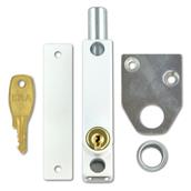 ERA 806-17 White Door Pressbolt + Key (Also Coded 806-17)