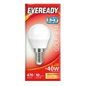 Eveready S13608 LED Golf Opal SES E14 5W (40W) Warm White 470LM Box of 5