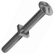 Forge Roofing Bolt & Nut Zinc Plated M8 x 240 10 Per Bag