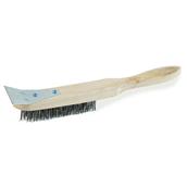 HNH 4 Row Wire Brush with Scraper