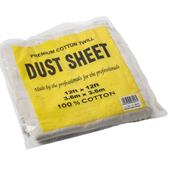 HNH Cotton Twill Dust Sheet 12&#39;x12&#39; (3.6 x 3.6m)