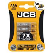 JCB S5337 Super Alkaline Batteries AAA (LR03) Card of 4