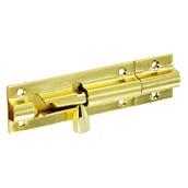 Securit B1523 Brass Door Bolt 63mm (1&quot; Wide) Box of 10