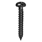 Securit S8257 Twinthread Woodscrews Round Head Black 4 x 25mm