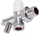 Securplumb SU9711 Radiator Valve & Drain Off 15mm Chrome Plated