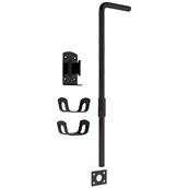 Perry 260 Garage Door Drop Bolt 18&quot; Black Pre-Packed