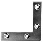 Perry 324 Corner Plates 2.1/2&quot; (63mm) Zinc Plated Box of 50