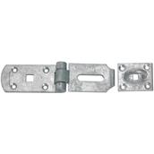 Perry HS149M Medium Hasp and Staple 8&quot; Galvanised (Pre-Packed) * Clearance *