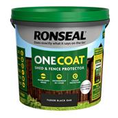 Ronseal Fence Life One Coat Shed & Fence Protector Tudor Black Oak 5L