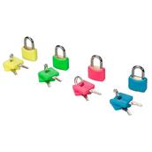 Silverline (282715) Hi-Vis Brass Padlocks 20mm 4pc Set