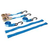 Silverline (285155) Motorbike Tie-Down Set 4pce Rated 350kg Capacity 700kg