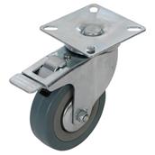 Fixman (487739) Braked Swivel Rubber Castor 75mm 50kg