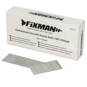 Fixman (585359) Galvanised Smooth Shank Nails 18G 25 x 1.25mm Box of 5000
