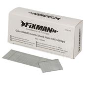 Fixman (724126) Galvanised Smooth Shank Nails 18G 32 x 1.25mm Box of 5000