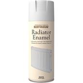 Rustoleum Radiator Enamel Satin White Spray 400ml